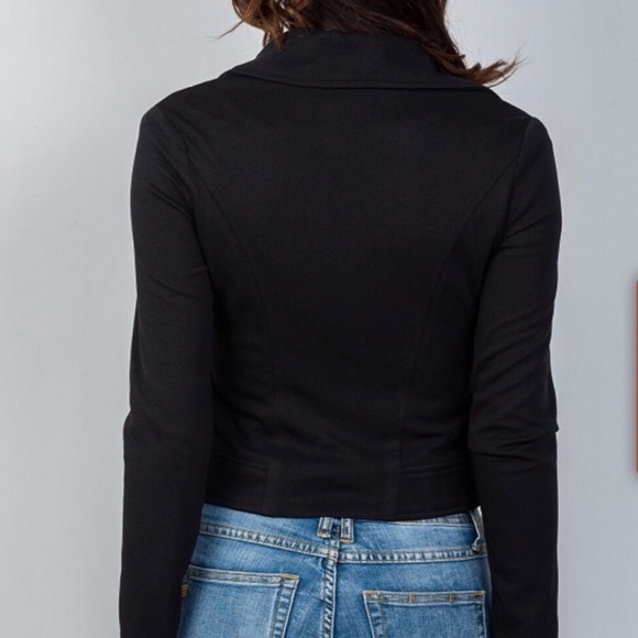 Suede Leather Black Jacket 🧥🖤 Boutique item - Picture 4 of 4